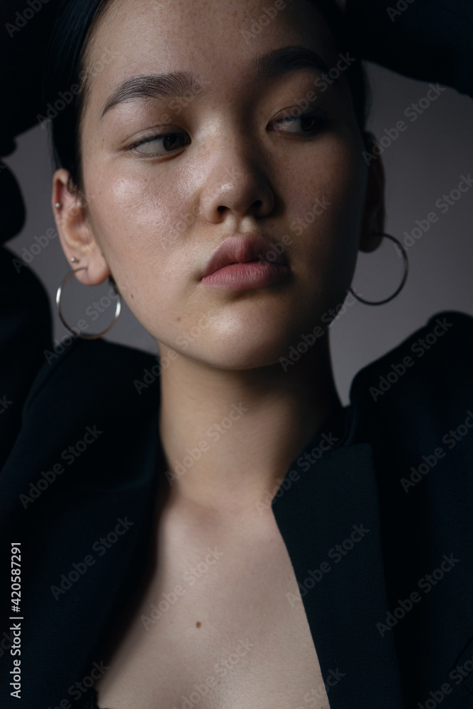 portrait of a beautiful Asian girl in the Studio portrait of a beautiful Asian girl in the Studio