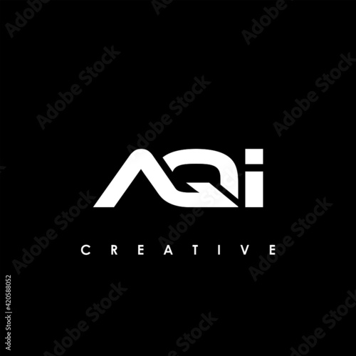 AQI Letter Initial Logo Design Template Vector Illustration