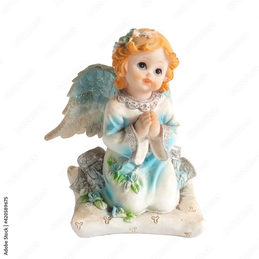 angel statue isolated on white background. Figurine of an angel on a white background. Ceramic angel isolated.
angel statue isolated on white background. Figurine of an angel on a white background. Ceramic angel isolated.