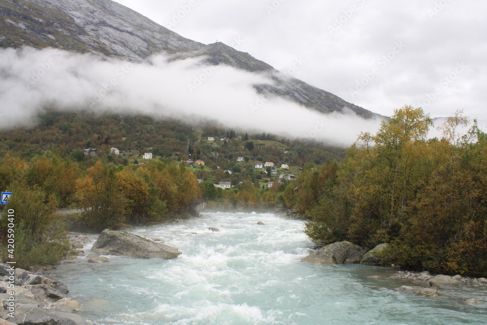 Obraz premium Preciosos paisajes de Noruega.