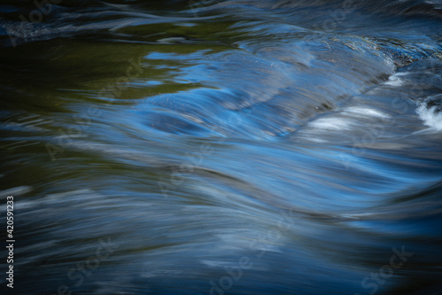 USA, New York, Adirondack State Park. Flowing water. photo