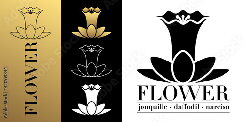 LOGO-Carte-FLEUR-Jonquille-Trait