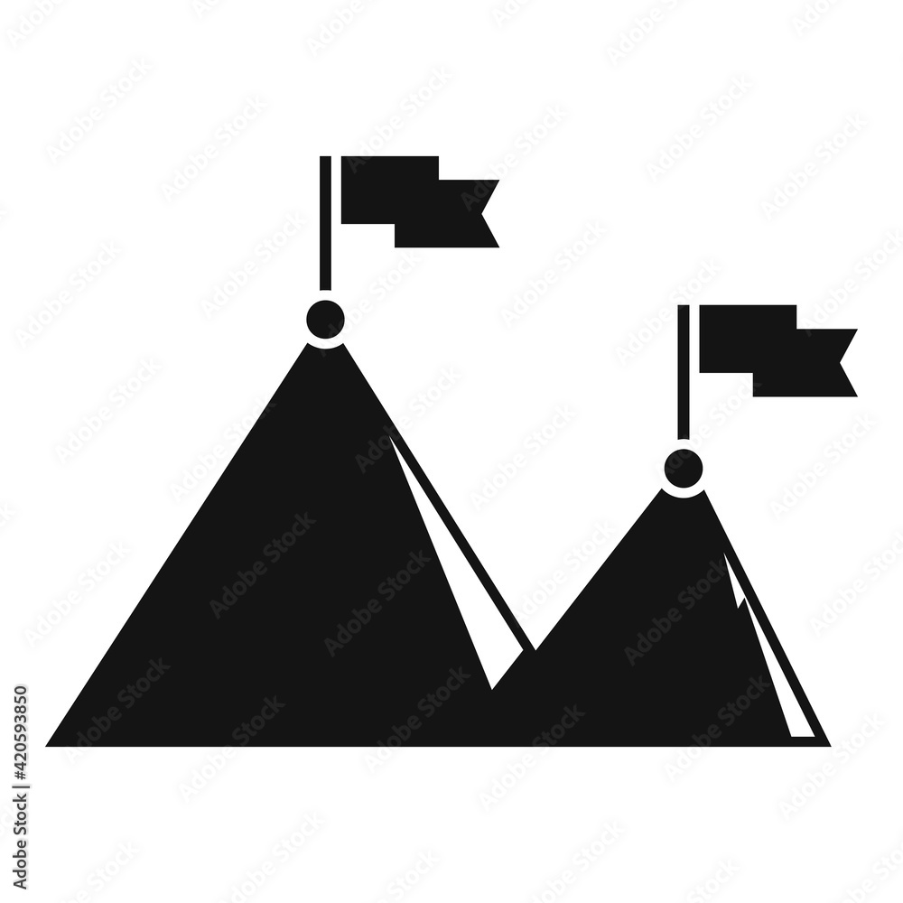 Affiliate marketing high target icon, simple style Affiliate marketing high target icon, simple style