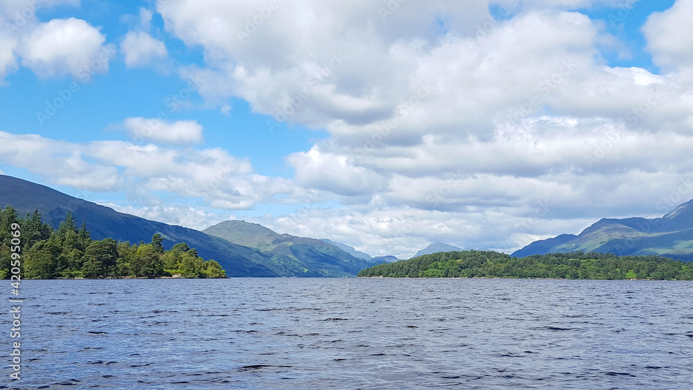 Blue Lake In Scotland 