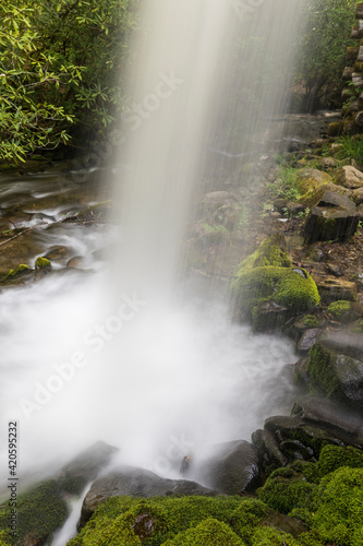 Water flowing from Mingus Mill, Great Smoky Mountains, National Park, North Carolina.