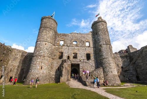 old castle in the north wales, Harlech Castle