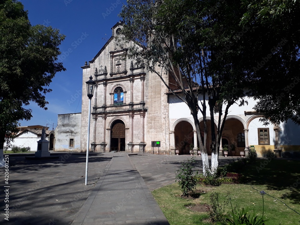 church in a town of Mexico