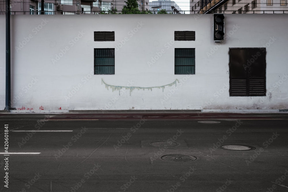 Smiley Face Street Art Stock Photo Adobe Stock