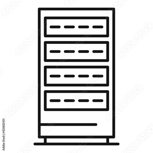 Data server icon, outline style