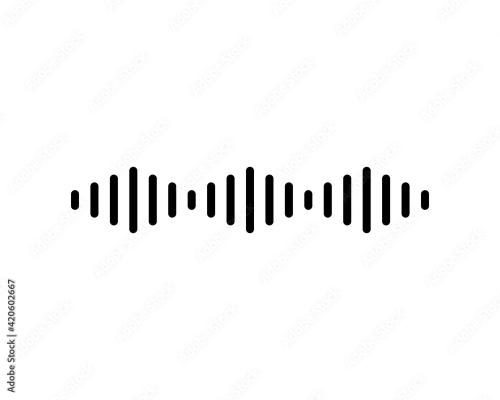 waveform icon or logo isolated sign symbol vector illustration - high quality black style vector icons waveform icon or logo isolated sign symbol vector illustration - high quality black style vector icons