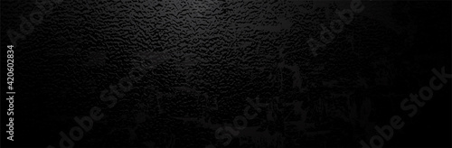 Black Grunge Background. Dirty metal surface. Dark texture. Vector illustration