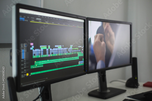 Video editing suite setup