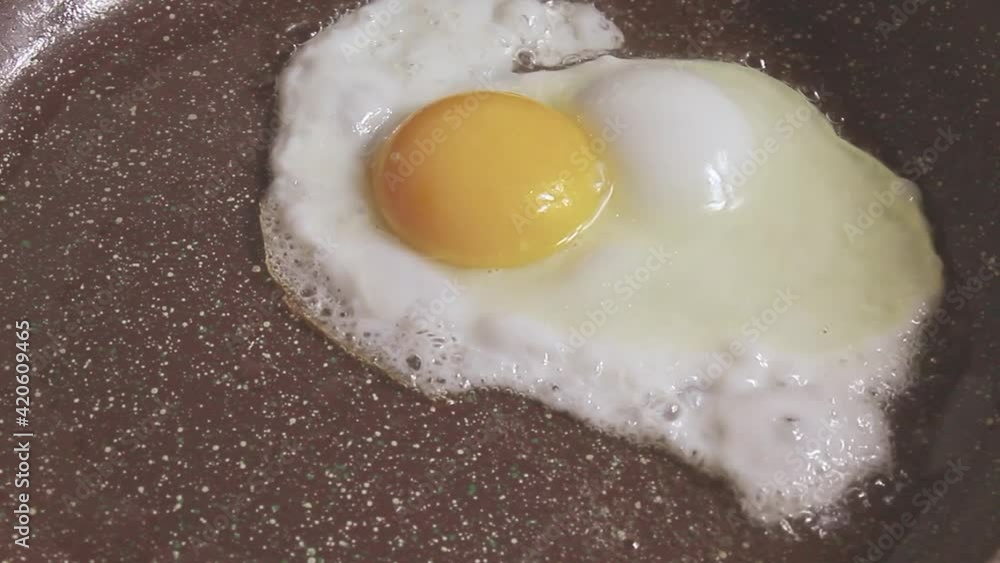 Fried egg in a frying pan Fried egg in a frying pan
