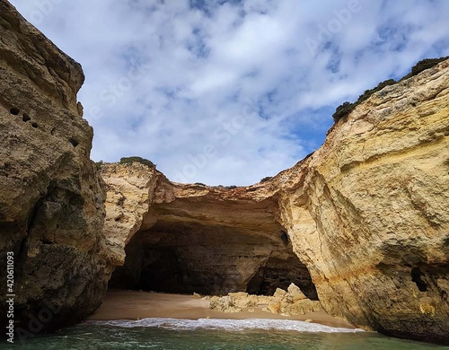 View of Benagil Caves, Portugal