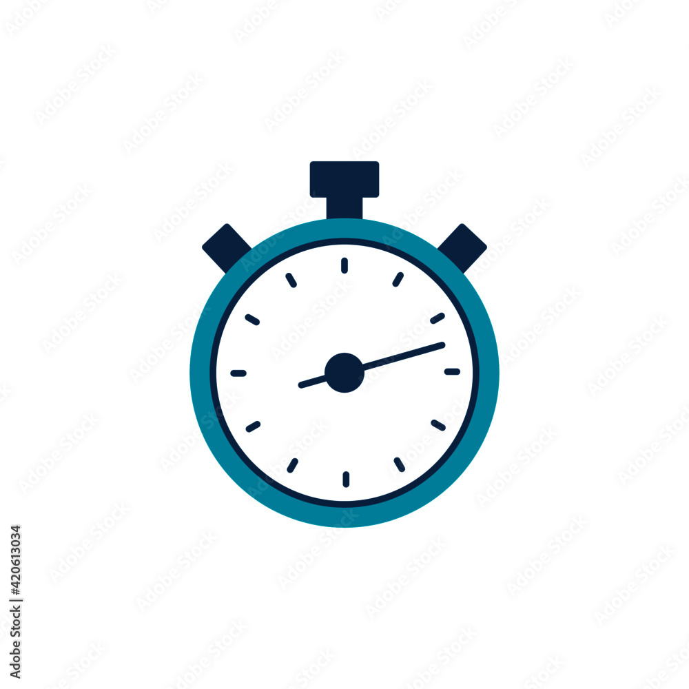 Timer Return Arrow icon, Timer Stop Watch Arrow icon in color icon, isolated on white background Timer Return Arrow icon, Timer Stop Watch Arrow icon in color icon, isolated on white background
