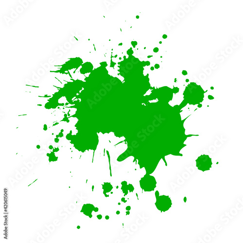 Color ink splashes. Grunge splatters. Abstract background. Grunge text banners