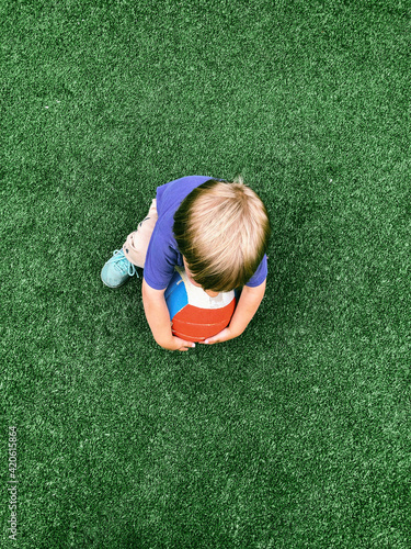 Child Psychology - Boy with Ball photo