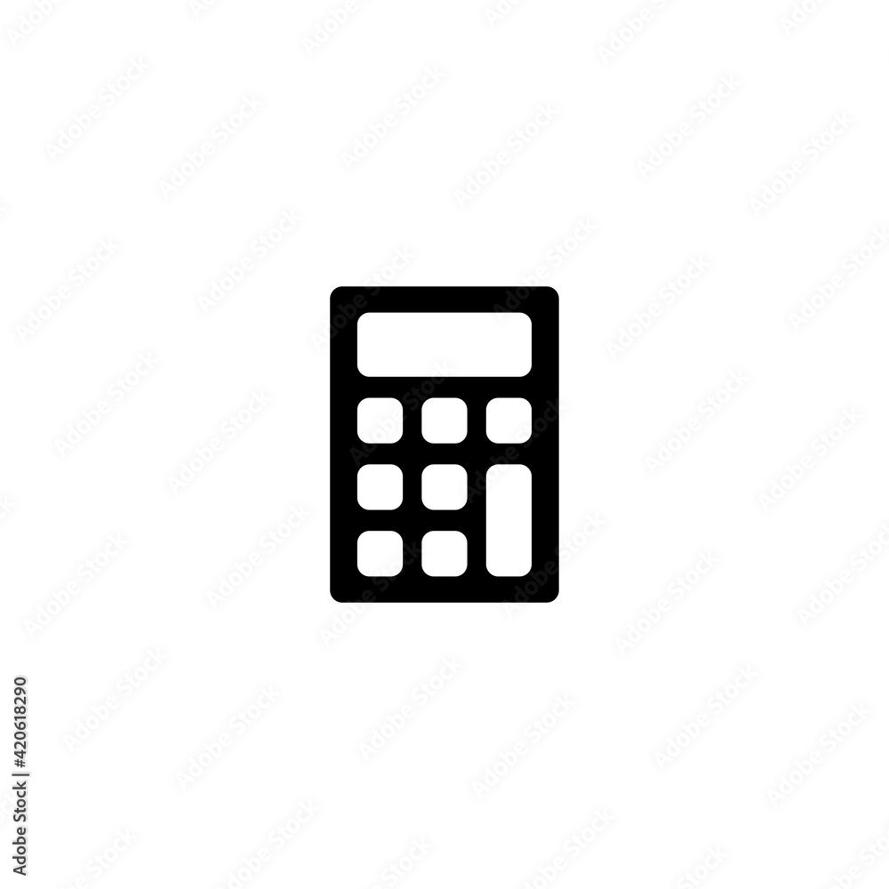 Calculator icon vector for computer, web and mobile app Calculator icon vector for computer, web and mobile app