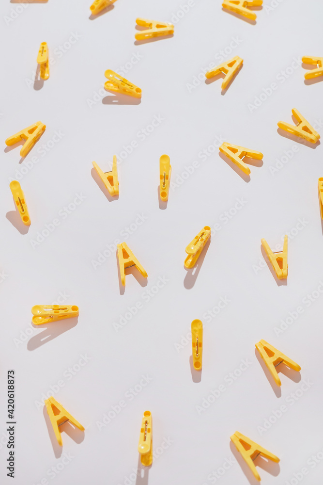 Yellow Clothespin / Clothes Peg Yellow Clothespin / Clothes Peg