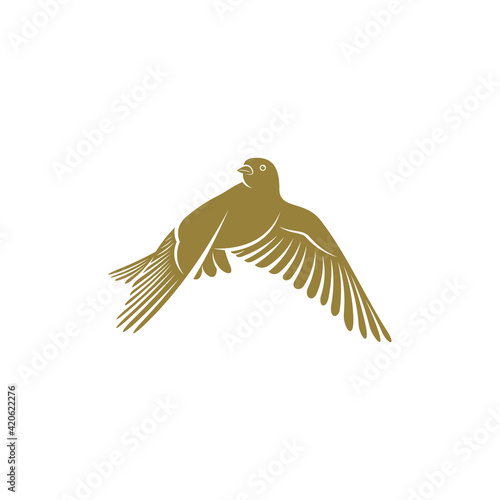 Lark bird design vector illustration, Creative Lark bird logo design concepts template, icon symbol