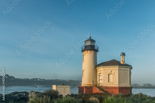 Oregon, Bandon. Coquille River Lighthouse