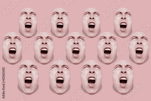 Screaming heads