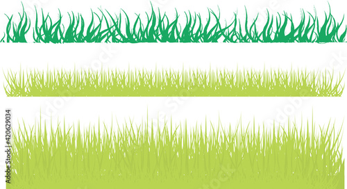 Fresh Green Grass Vector Background. Modern minimal design for social media, sale, advertisement, web.