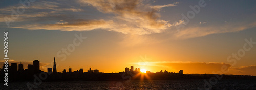 San Francisco in sunrise photo