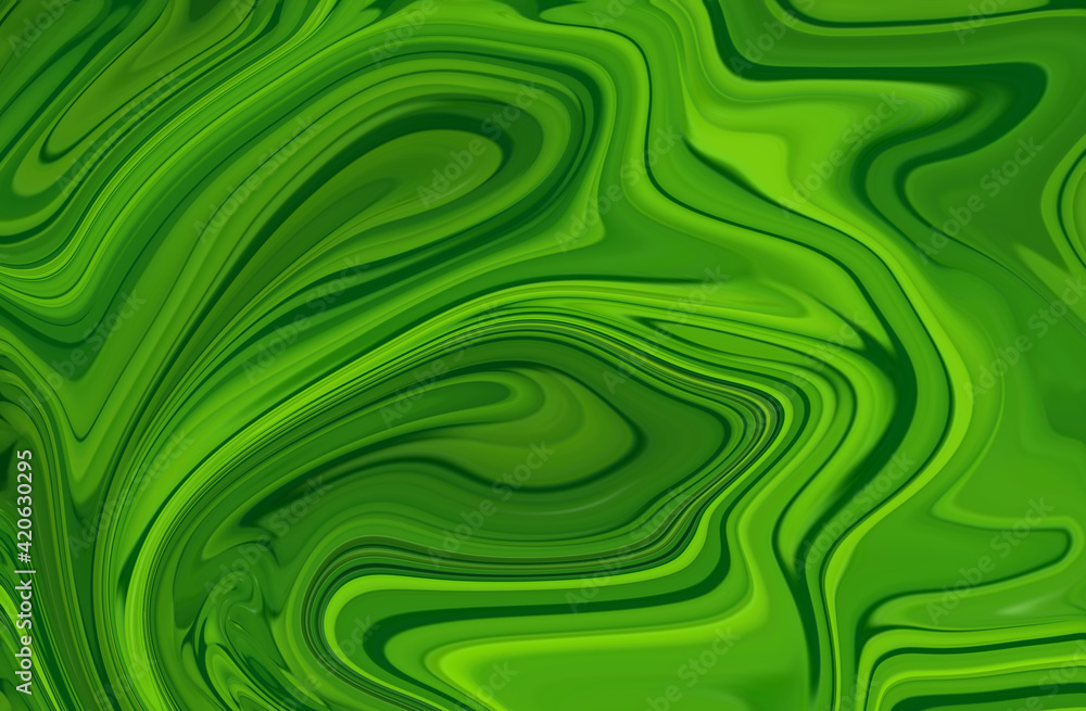 Green abstract fluid gradient texture background