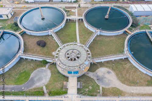 Water Purification Plant from Above