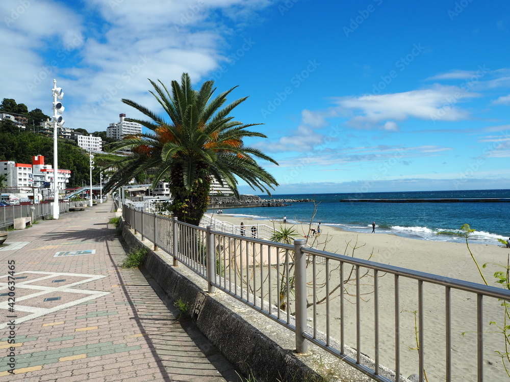 the Atami Sun Beach in shizuoka, Japan the Atami Sun Beach in shizuoka, Japan