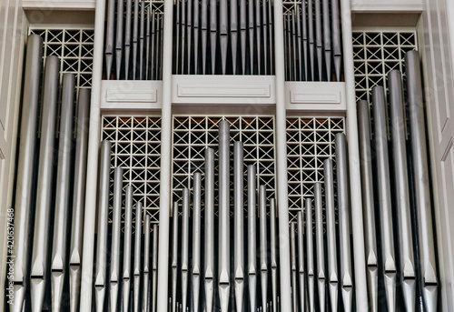 Organ Pipes in Church