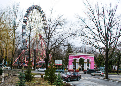 Culture and Recreation Park in Bishkek in winter.