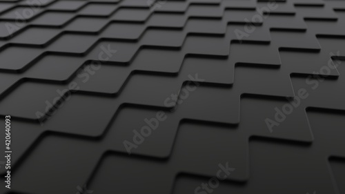 Abstract black dark background 3D pattern for your wallpaper