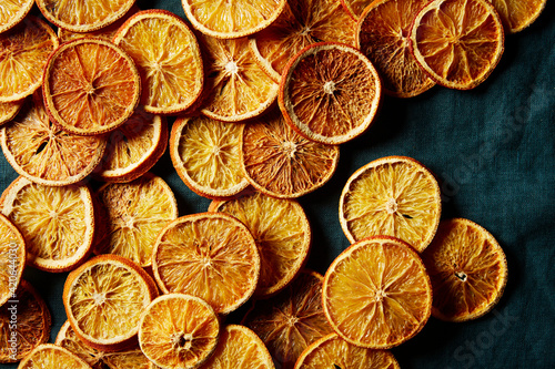 Dried Oranges Horizontal shot