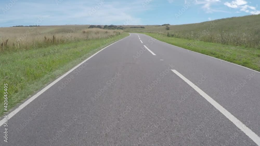 Car Drive Point of View in Daylight. Driving through the countryside in England. Car Drive Point of View in Daylight. Driving through the countryside in England.