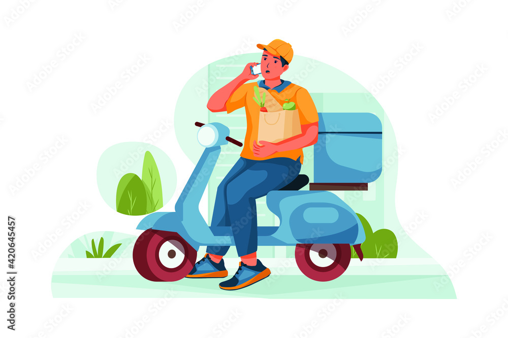 The shipper is calling the customer to notify them. The shipper is calling the customer to notify them.