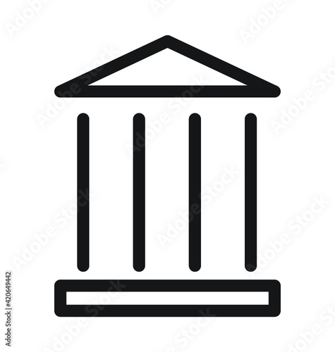 Building Line Vector Icon