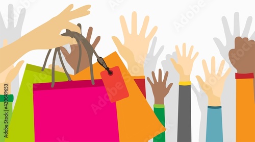 hand symbol commemorating consumer rights day