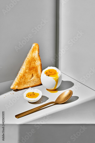 Soft Boiled Egg and Toast photo