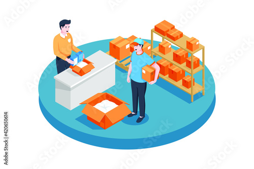 Order Tracking - Logistic Service Illustration concept