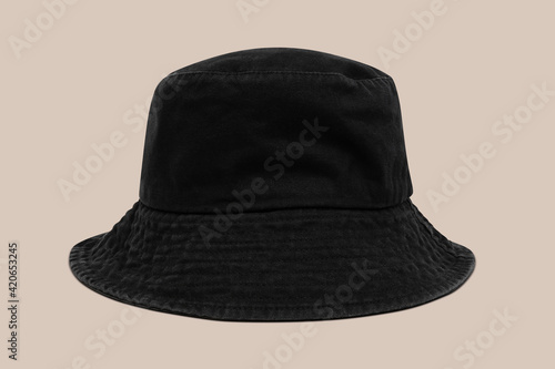 Photos Black bucket hat unisex accessory