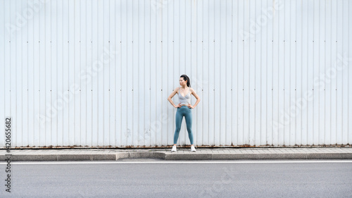 Wallpaper Mural Fit Woman Outdoor Torontodigital.ca