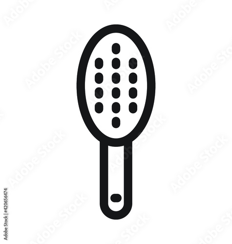 Hairdressing Vector Outline Icon 