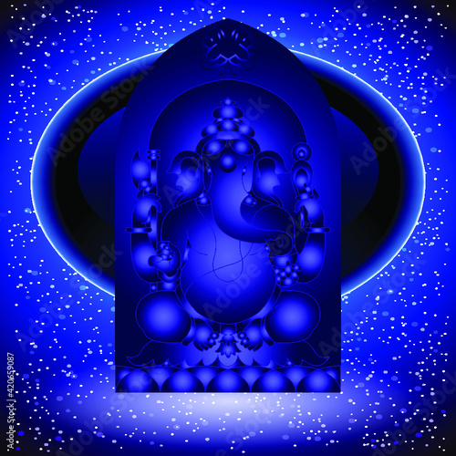 Elephant headed Hindu deity Lord Ganesha Festival also known as Ganapati, Gajanan, Or Vinayak
