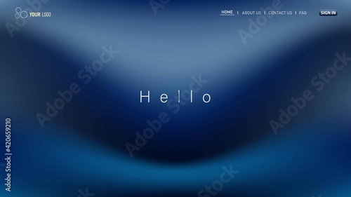Minimalist landing page background. Website UI design background. Eps 10 vector