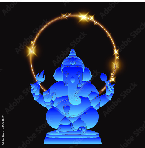 Elephant headed Hindu deity Lord Ganesha Festival also known as Ganapati, Gajanan, Or Vinayak