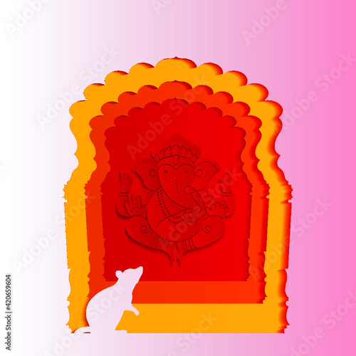 Elephant headed Hindu deity Lord Ganesha Festival also known as Ganapati, Gajanan, Or Vinayak