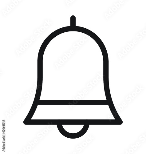 Bell Vector Outline Icon