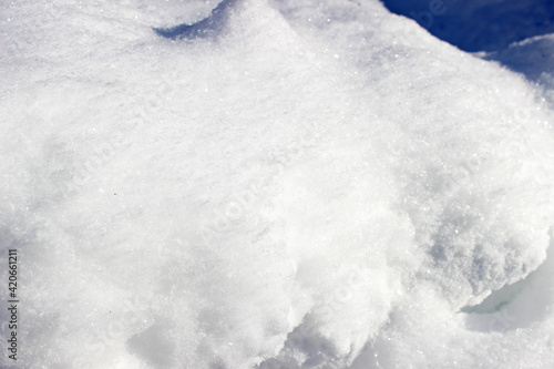 Snowdrift isolated on white background for design. © Margarita